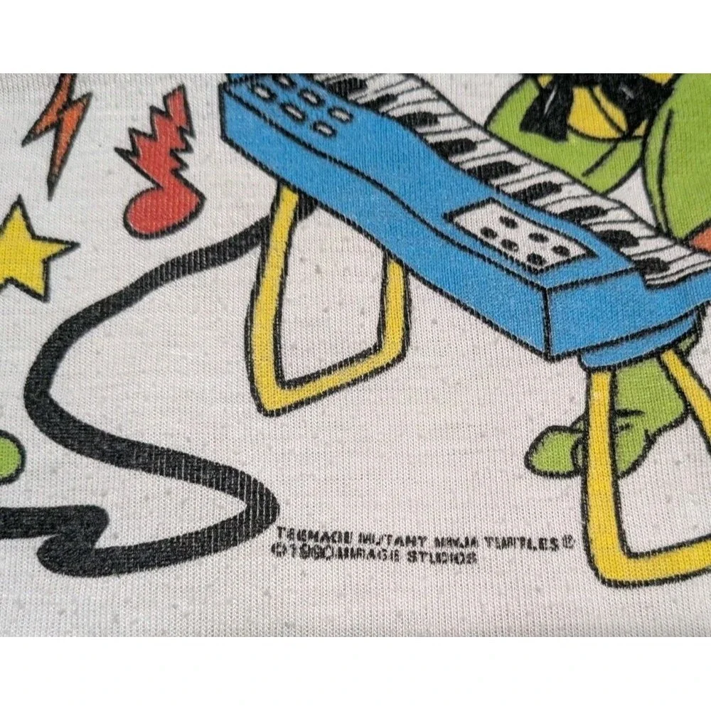 Teenage Mutant Ninja Turtles 1990 Vintage Pajama Top Shirt Size 2T Wormser